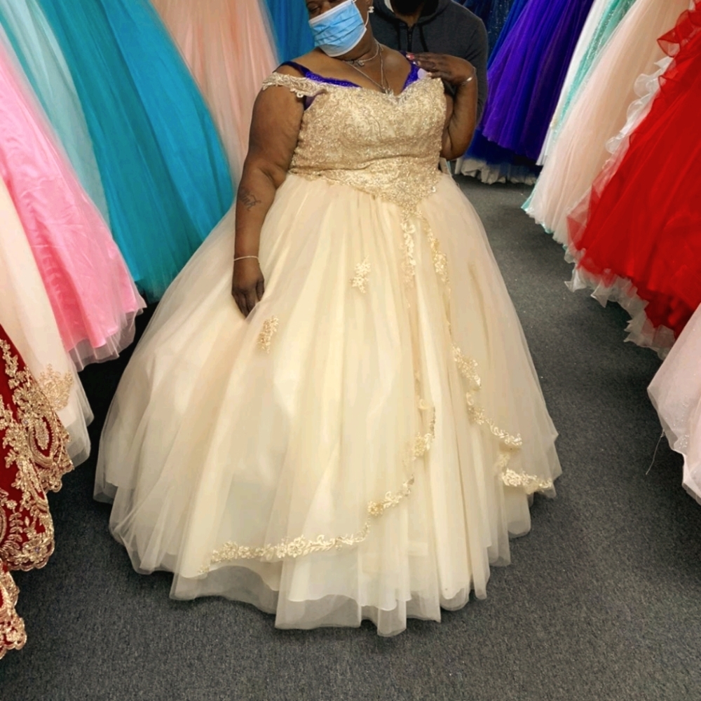 Ball Gown with pettie coat.